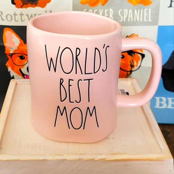 World's BEST Mom Rae Dunn PINK Mug - Picture 1 of 5